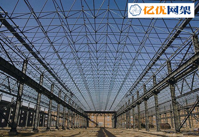 义马料棚网架厂家