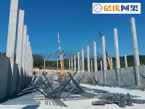 义马料棚网架设计