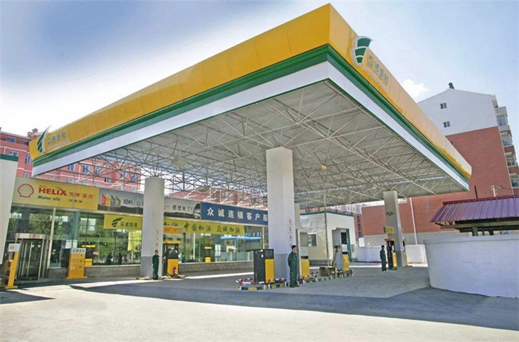 义马加气站钢结构网架案例7